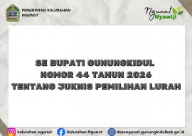 Surat Edaran Bupati Gunungkidul tentang Juknis Pemilihan Lurah Serentak 2026